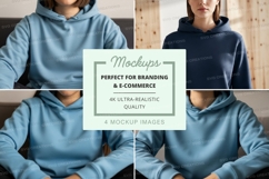 Hoodie mockup with multiple models Product Image 1