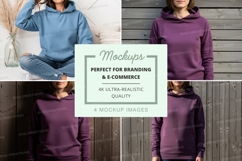 Hoodie mockup with multiple models Product Image 1