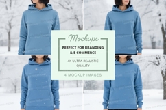 Light blue hoodie mockup Product Image 1