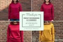 Hoodie mockup with different colors Product Image 1
