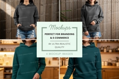 Hoodie mockup with multiple models Product Image 1