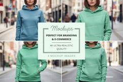 Hoodie mockup in urban setting Product Image 1