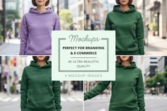 Hoodie mockup in urban setting Product Image 1