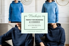 Hoodie mockup with multiple models Product Image 1