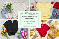 Mockup: seasonal t-shirt display Product Image 1