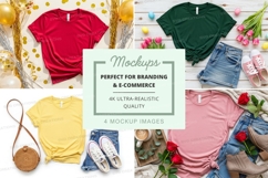 Vibrant t-shirt mockup with accessories Product Image 1