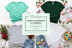 Mockup of various t-shirts with accessories Product Image 1