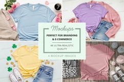 Mockup collection of pastel t-shirts Product Image 1