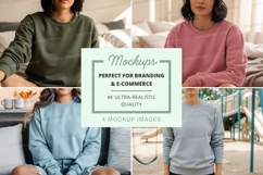 Sweatshirt mockup with people Product Image 1