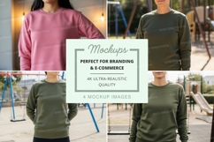 Sweatshirt mockup with multiple models Product Image 1