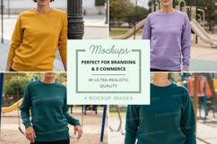 Sweatshirt mockup with multiple models Product Image 1