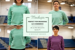 Sweatshirt mockup with multiple models Product Image 1
