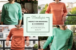 Sweatshirt mockup with multiple models Product Image 1