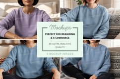 Sweatshirt mockup with multiple models Product Image 1
