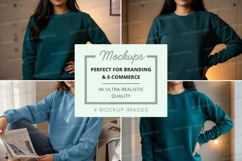 Sweatshirt mockup with multiple views Product Image 1