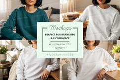 Sweatshirt mockup in multiple scenarios Product Image 1