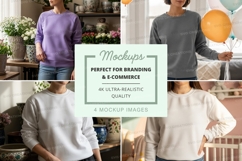 Sweatshirt mockup in various colors Product Image 1