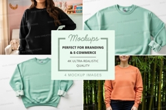 Sweatshirt mockups in various colors Product Image 1