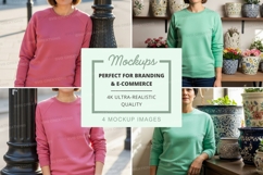 Sweatshirt mockup with models Product Image 1