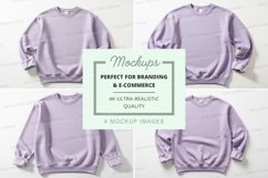Purple sweatshirt mockup Product Image 1