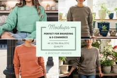 Sweatshirt mockup with multiple models Product Image 1