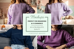 Sweatshirt mockup with multiple models Product Image 1