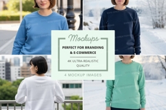 Sweatshirt mockup with multiple colors Product Image 1