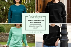 Long sleeve t-shirt mockup in multiple colors Product Image 1