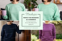 People wearing long sleeve sweatshirts holding mugs Product Image 1