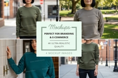 Sweatshirt mockup with multiple models Product Image 1