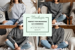 Sweatshirt mockup with multiple models Product Image 1