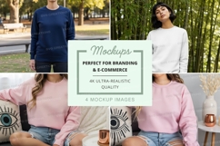 Sweatshirt mockup with multiple models Product Image 1