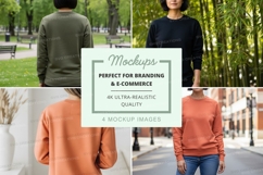 Sweatshirt mockup with multiple models Product Image 1