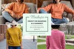 Sweatshirt mockup with multiple models Product Image 1