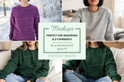 Sweatshirt mockup with multiple models Product Image 1