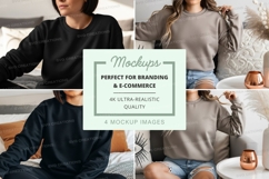 Sweatshirt mockup with multiple models Product Image 1