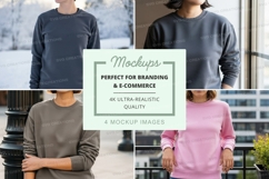 Sweatshirt mockup with models Product Image 1