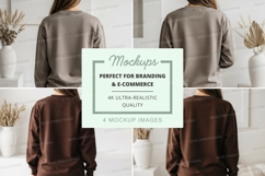 Sweatshirt mockup with two models Product Image 1