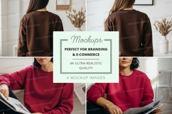 Sweatshirt mockup with models Product Image 1