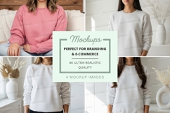 Sweatshirt mockup with multiple models Product Image 1