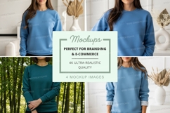 Long sleeve sweatshirt mockup Product Image 1