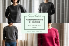 Sweatshirt mockup with multiple models Product Image 1