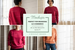 Sweatshirt mockup in multiple views Product Image 1
