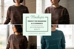 Sweatshirt mockup with multiple models Product Image 1