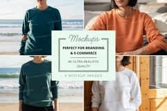 Sweatshirt mockup with multiple models Product Image 1