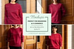 Sweatshirt mockup with multiple views Product Image 1