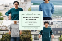 Sweatshirt mockup with multiple models Product Image 1