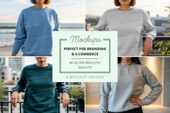 Sweatshirt mockup with models Product Image 1
