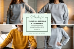 Sweatshirt mockup with multiple models Product Image 1