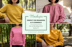 Sweatshirt mockup with multiple models Product Image 1